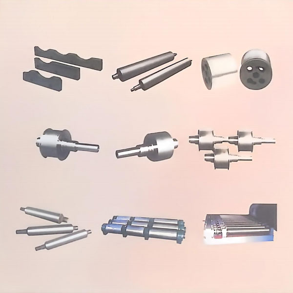 Continuous casting roller, roller series correction