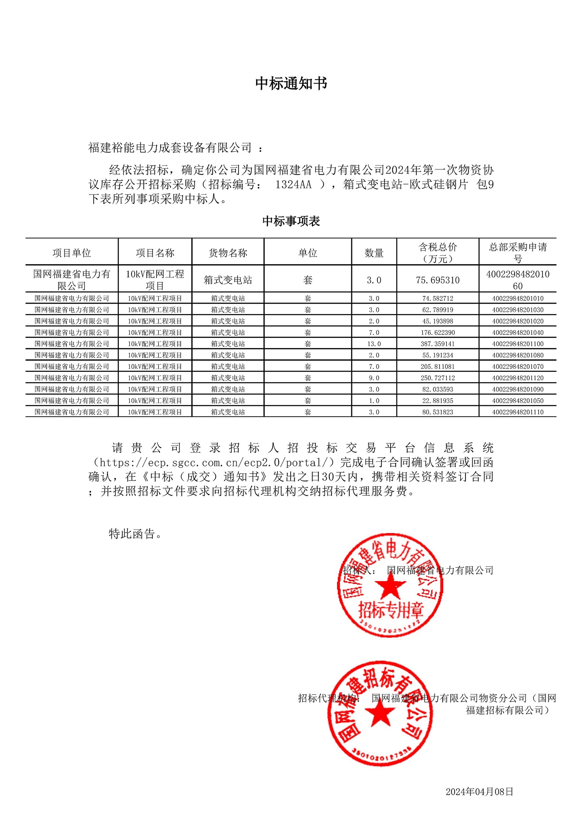 2024.04.08 箱式变电站-欧式硅钢片