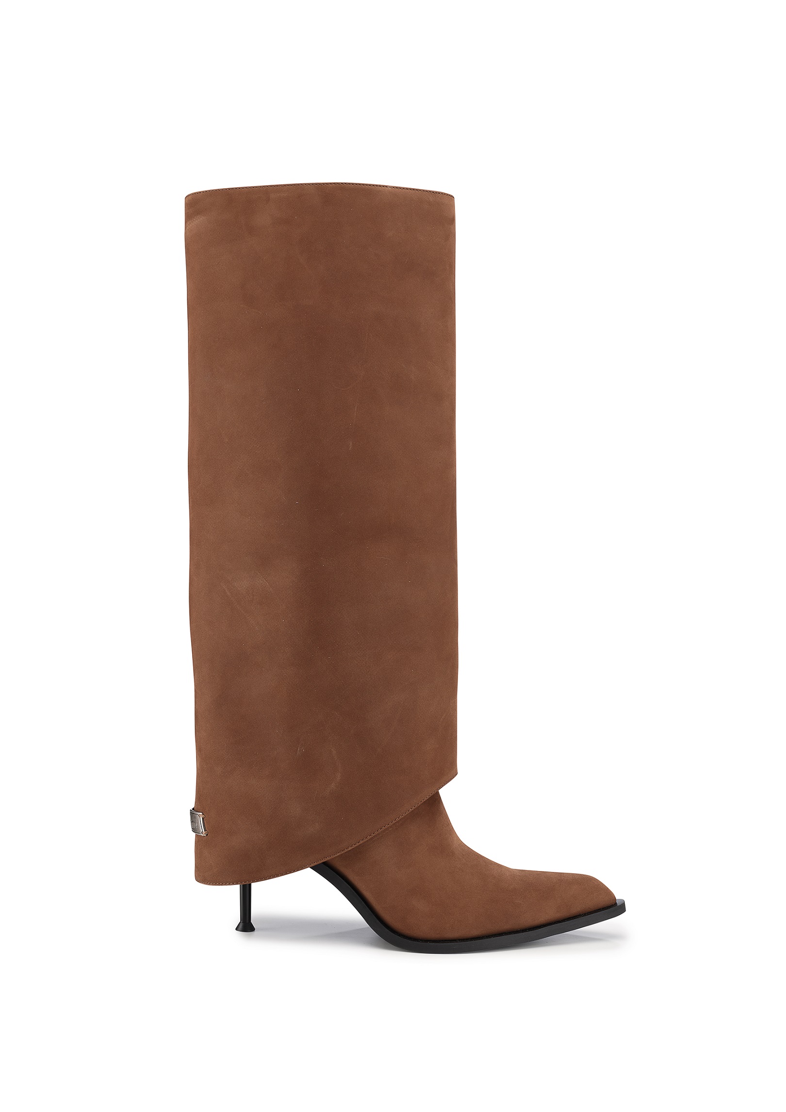 高跟尖头裤管靴