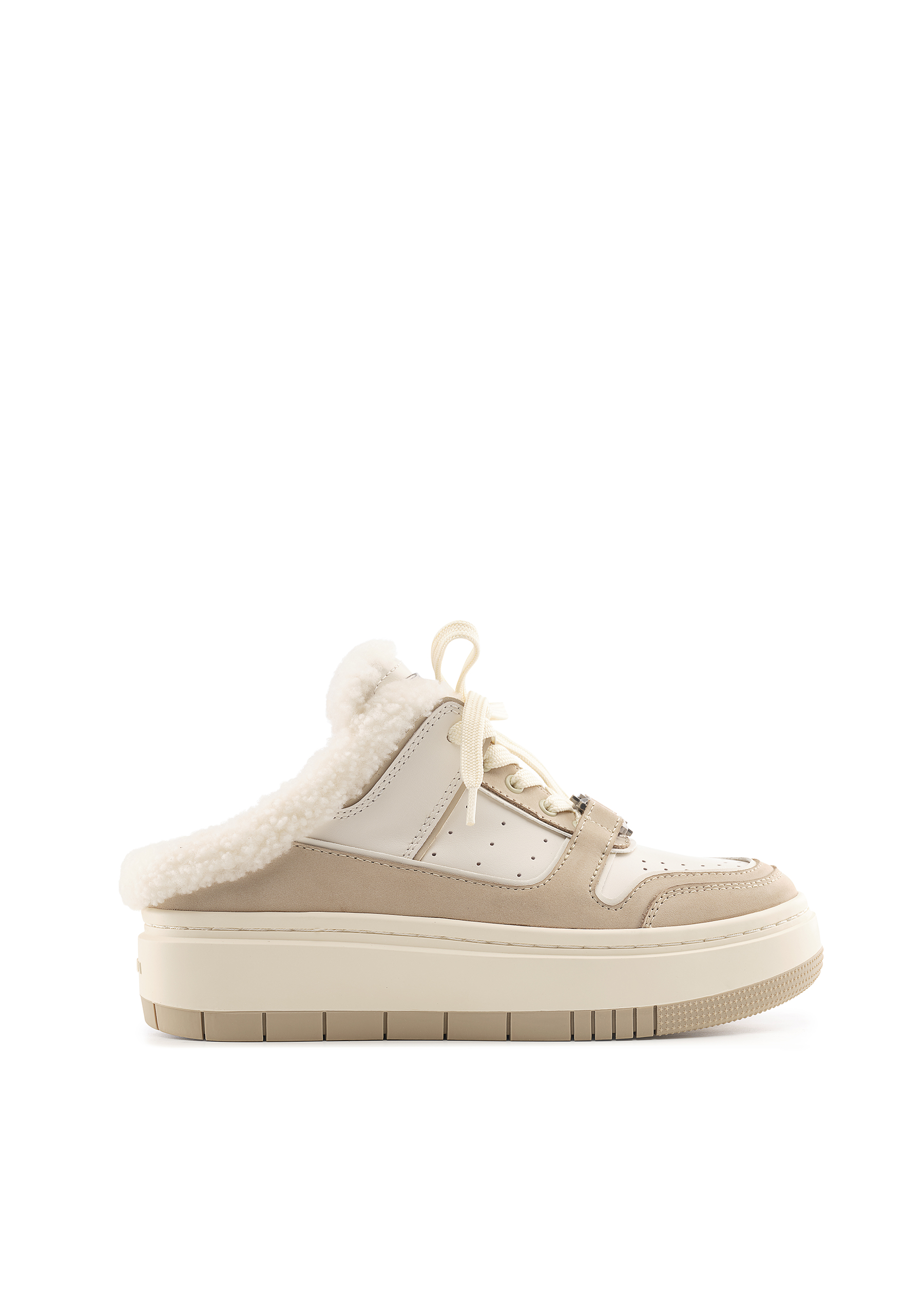 羔羊毛拼牛巴戈休闲穆勒板鞋