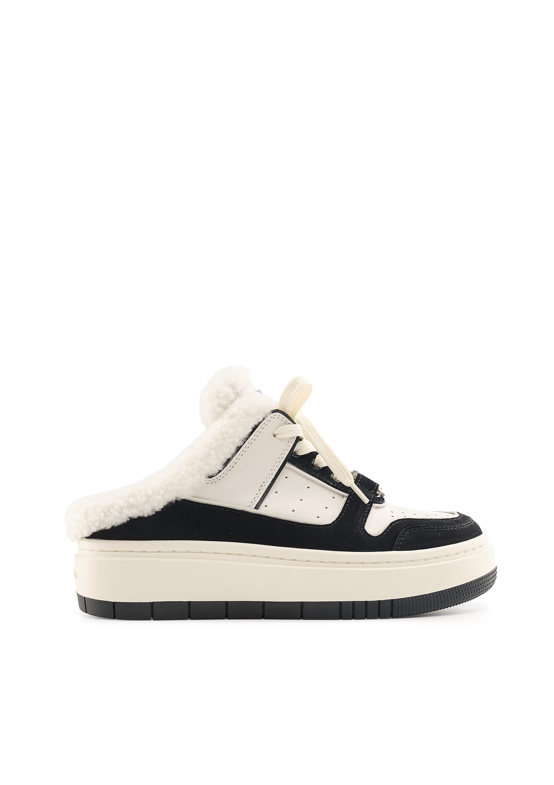 羔羊毛拼牛巴戈休闲穆勒板鞋