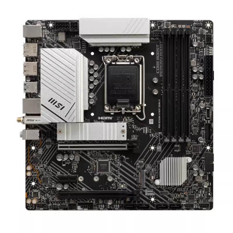 微星PRO B760M-A WIFI DDR4 II 电脑主板支持12代13代CPU处理器
