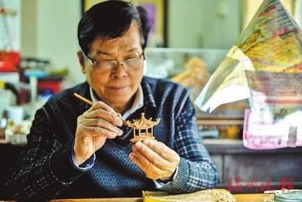 非遗传承人吴芝生： 65载坚守“唤醒”百年软木画
