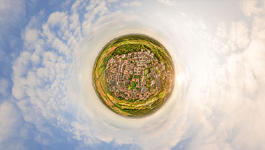 江西省抚州市金溪县竹桥古村360°全景