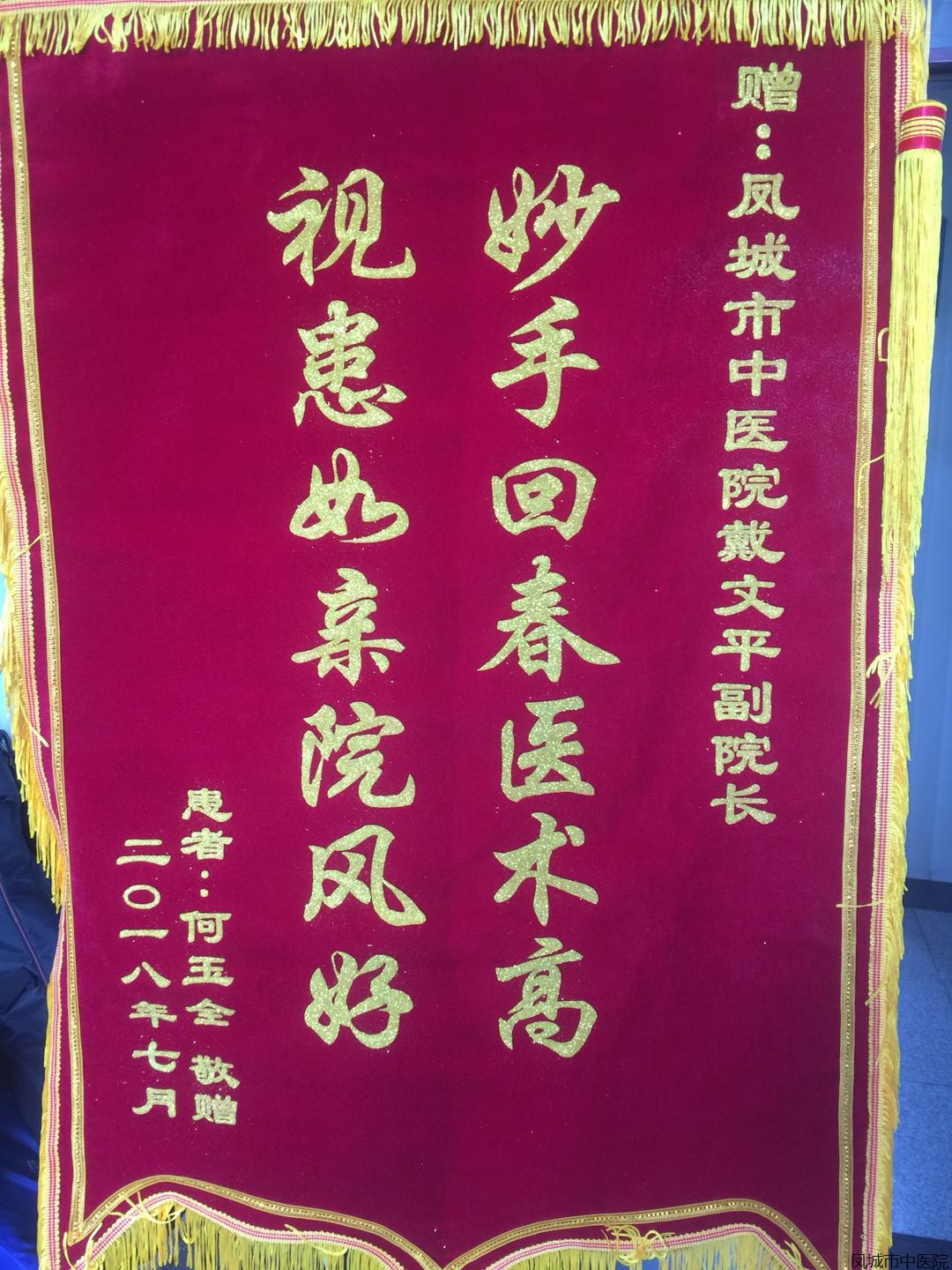 赠戴文平院长