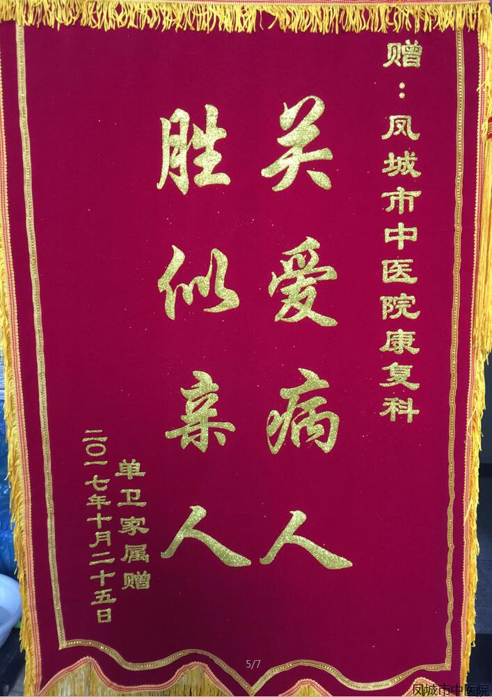 赠凤城市中医院康复科