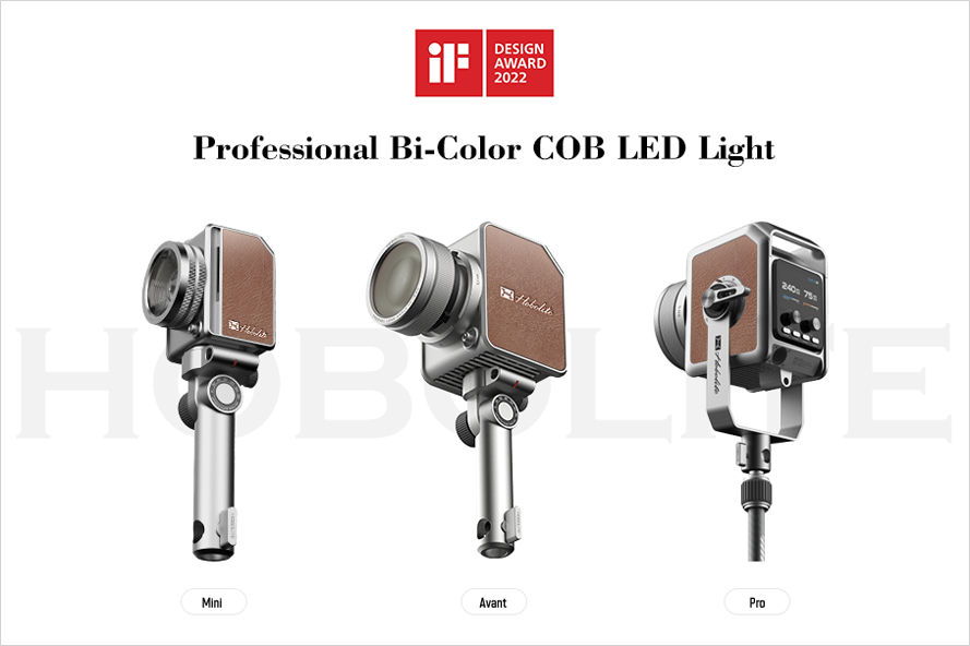PROFESSIONAL CONTINUOUS LAMP HOBOLITE, WON THE GERMAN IF AWARD AFTER WINNING THE RED DOT AWARD 