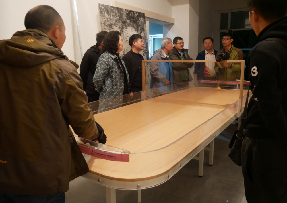 2017全国盲人跳绳比赛教练员和裁判员参观学习盲人板铃球项目