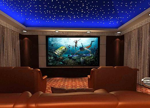 天津家庭影院装修设计案例(尚清湾花园别墅)