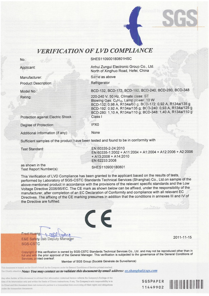 LVD certificates