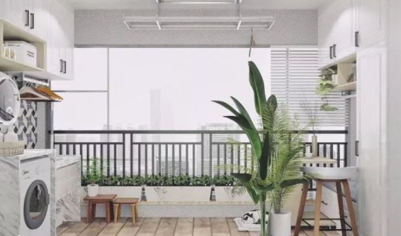 阳台装修避免正面冲突