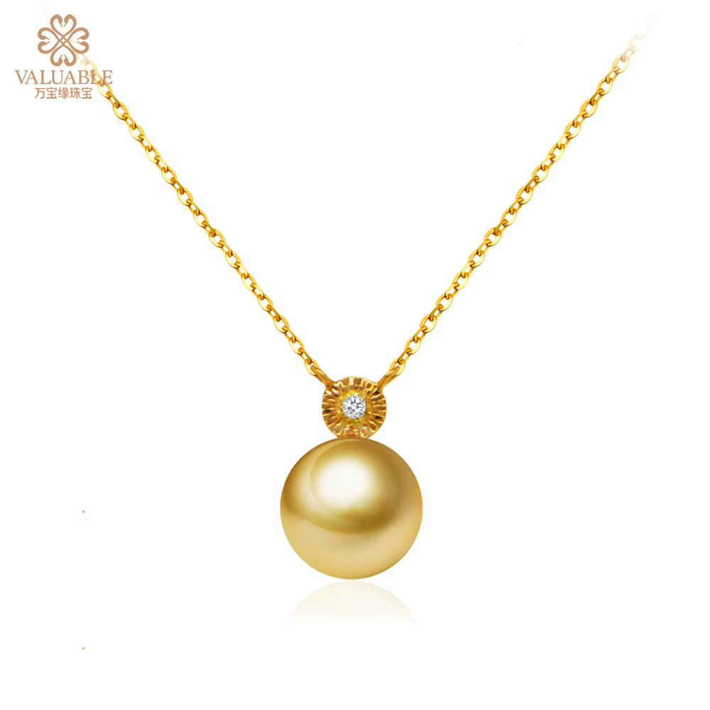 金750海水珍珠项链