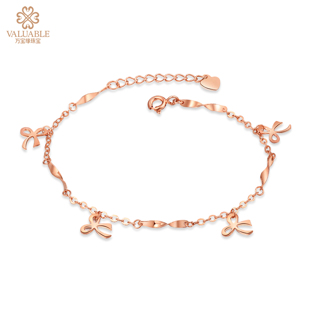 【蝴蝶结】K金手链