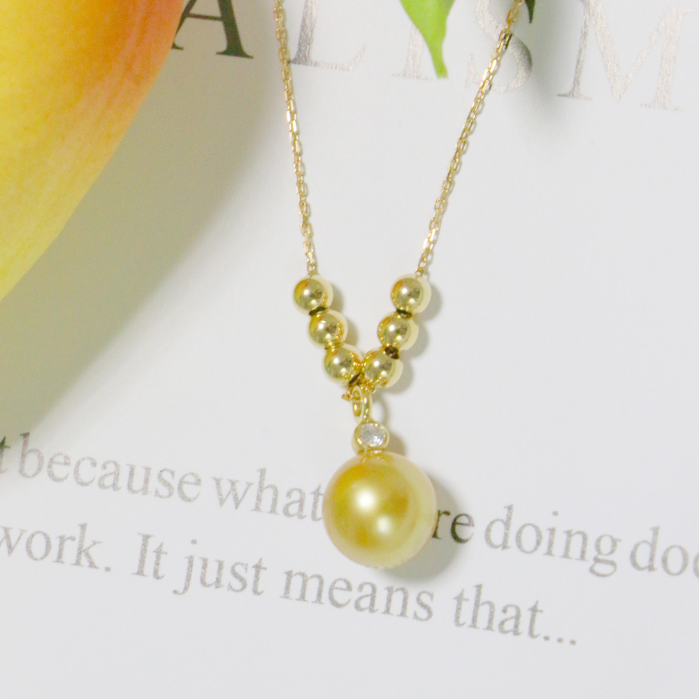 金750海水珍珠项链