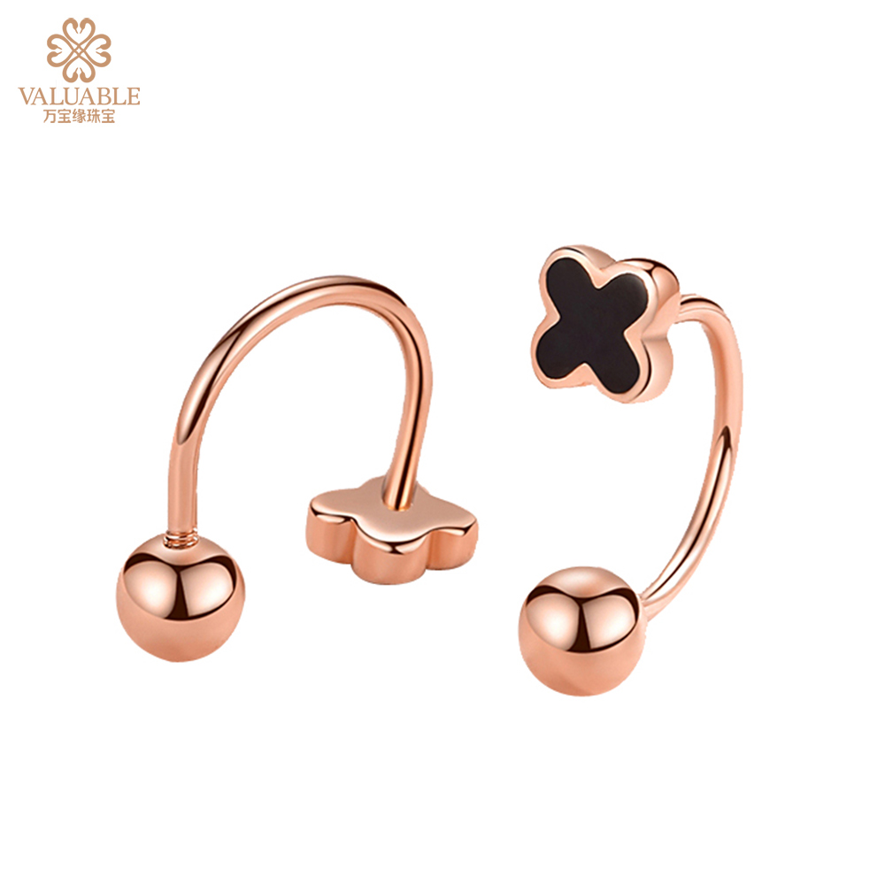 金750耳环 （四叶草耳环）