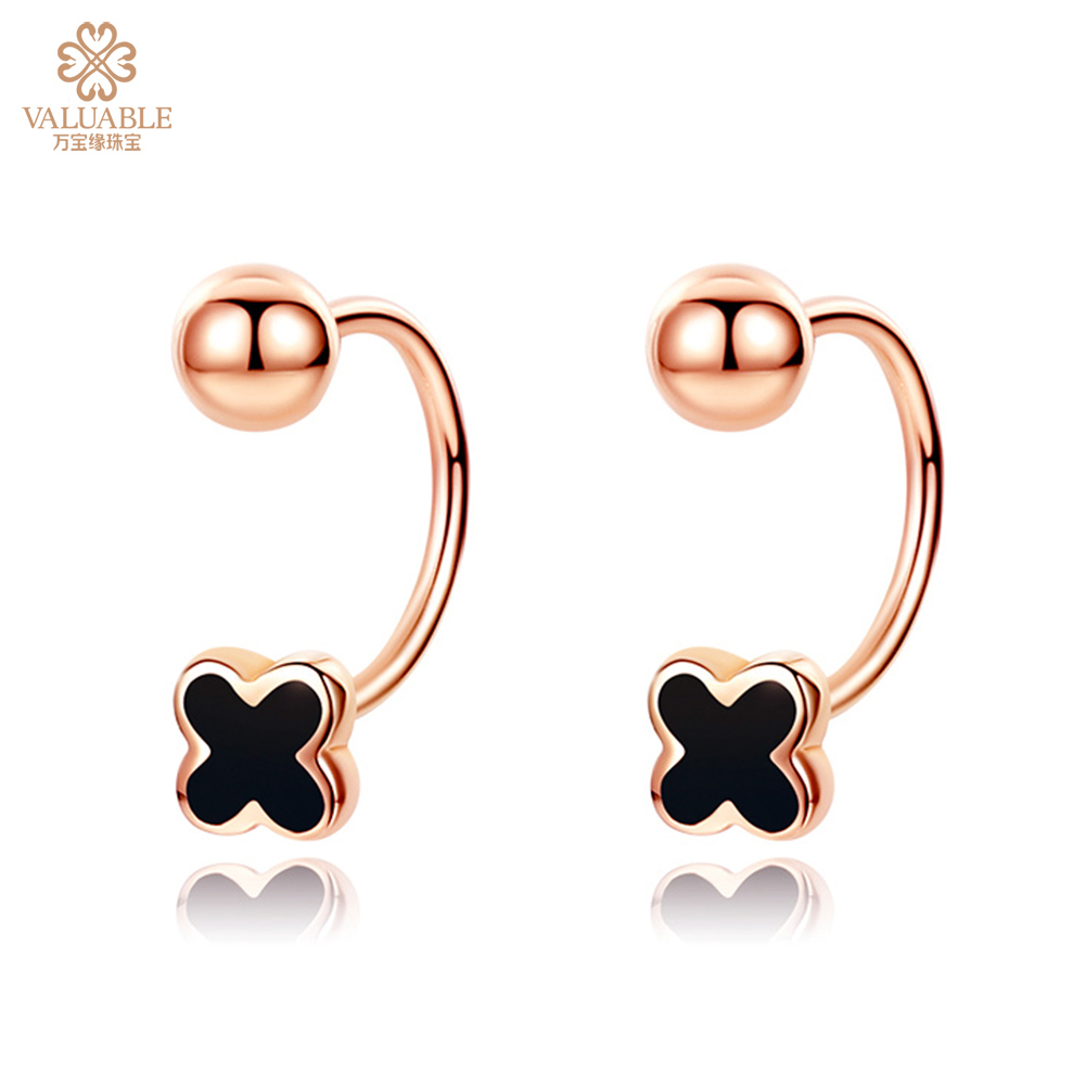 金750耳环 （四叶草耳环）