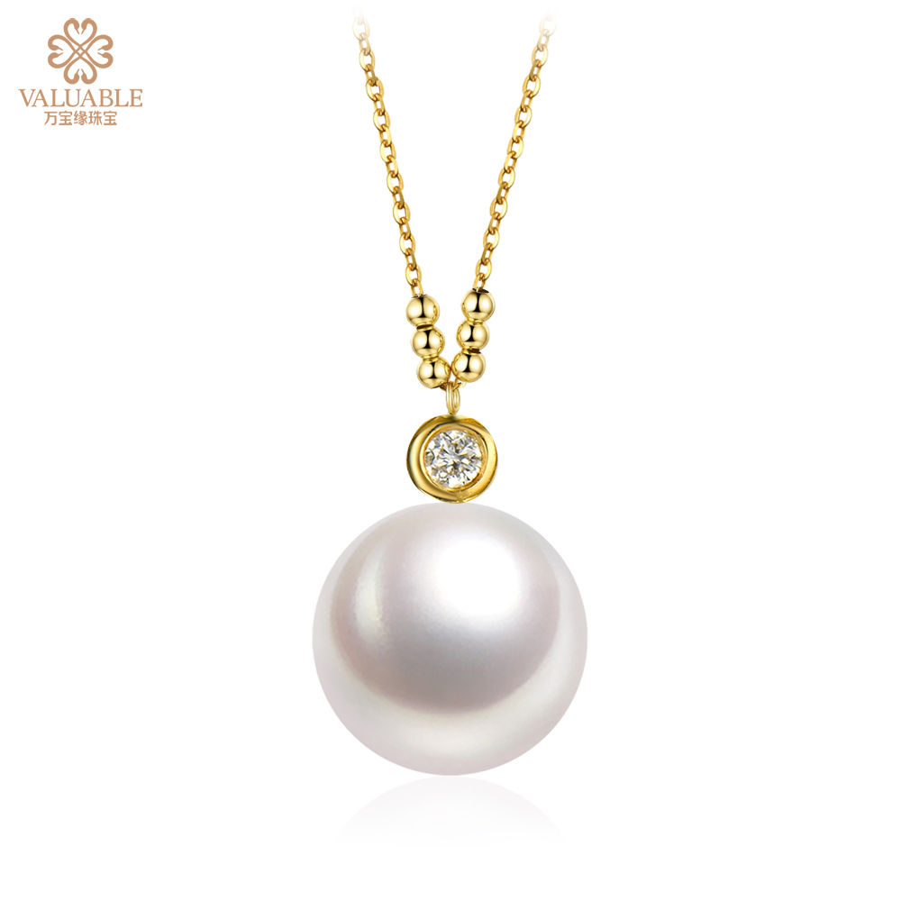 金750海水珍珠项链