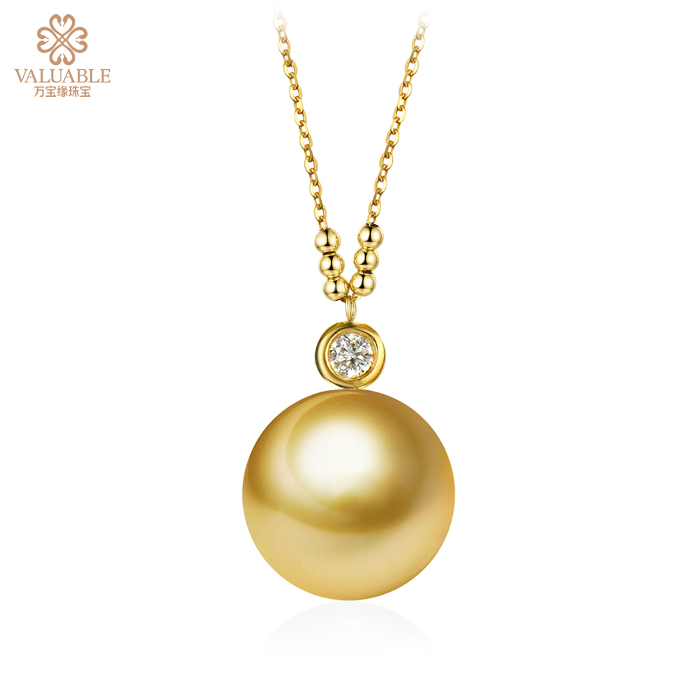 金750海水珍珠项链