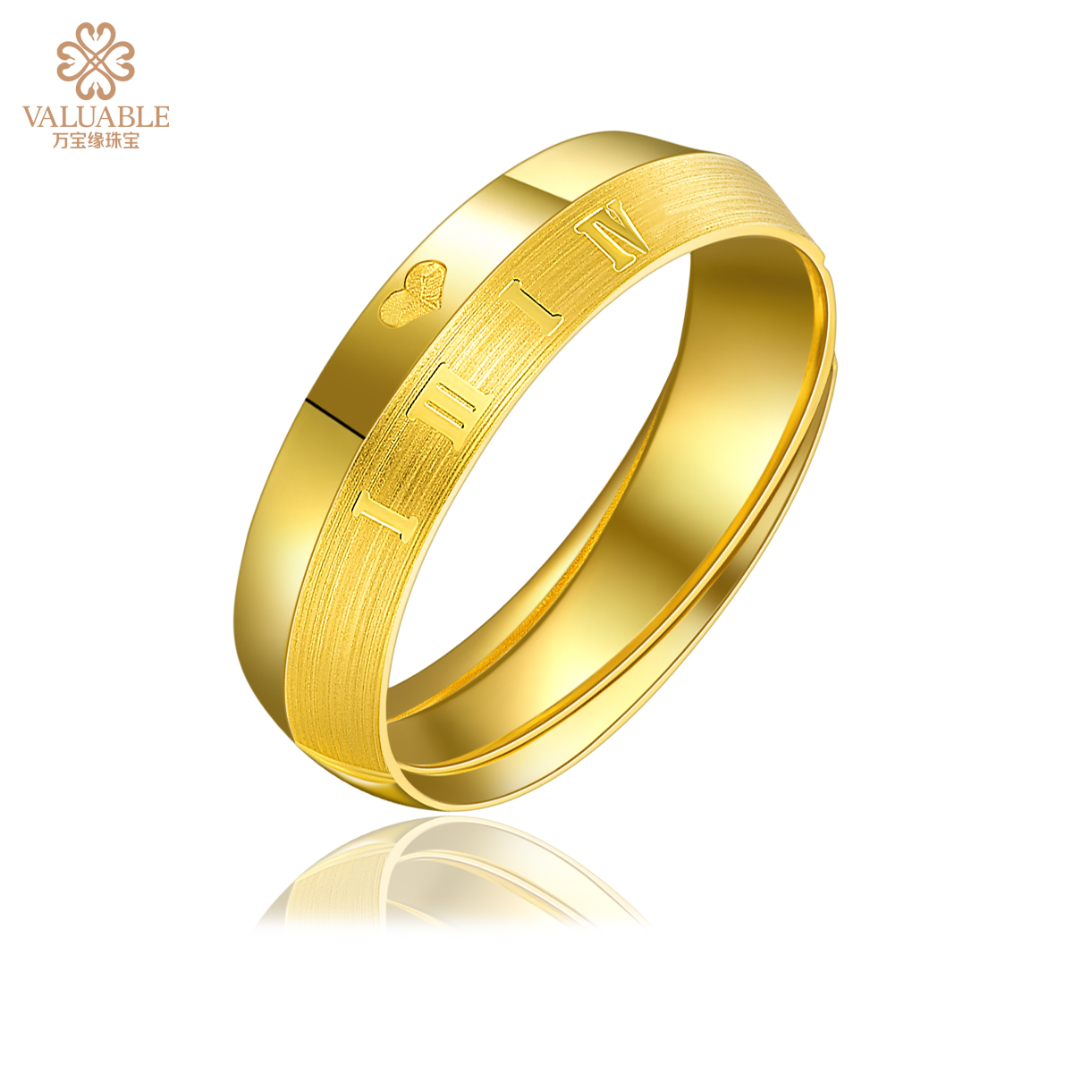 【I III I TV】男女同款黄金戒指