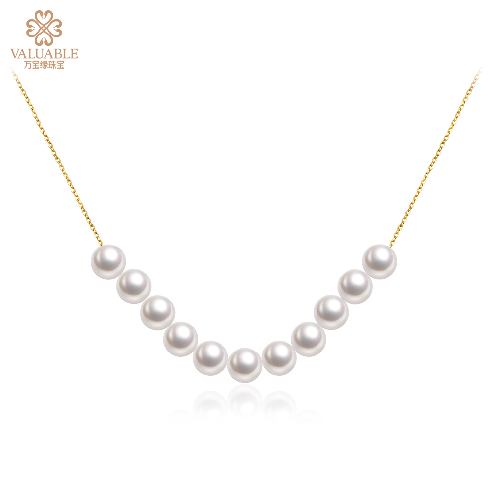 金750海水珍珠项链