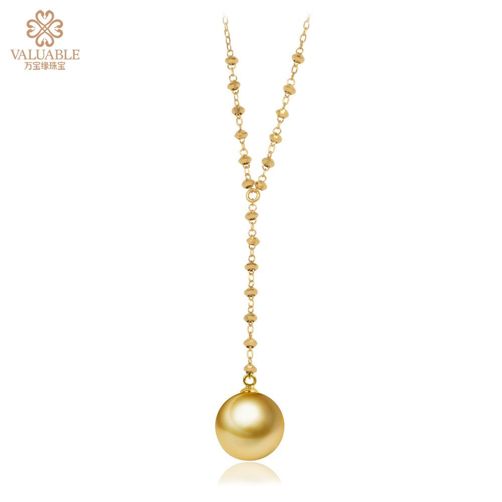 金750海水珍珠项链