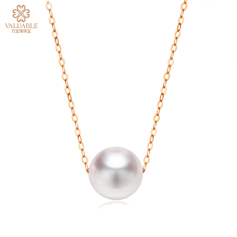 金750Akoya 珍珠项链