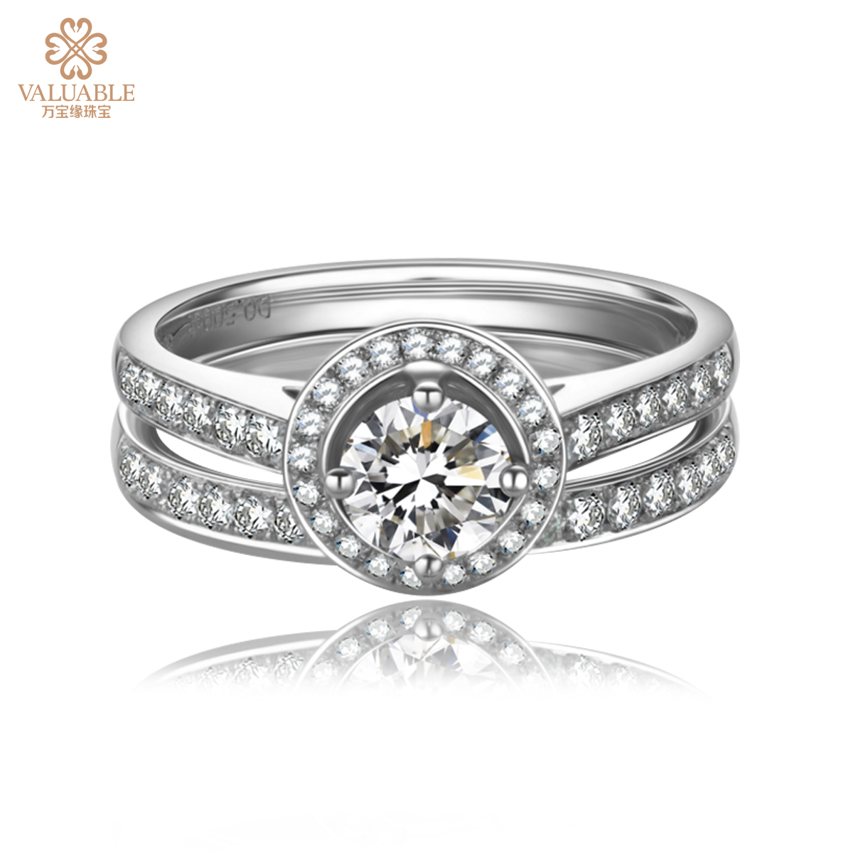 【天生登对】钻石女戒