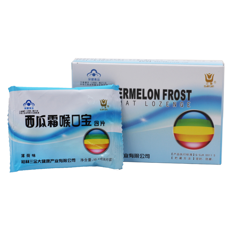 00160 三金 西瓜霜喉宝含片 薄荷味  6片/盒
