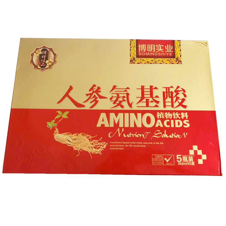 00258博明   人参氨基酸植物饮料  5瓶/盒