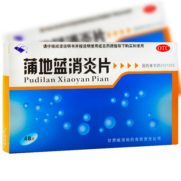 00447岷州 蒲地蓝消炎片  48片/盒