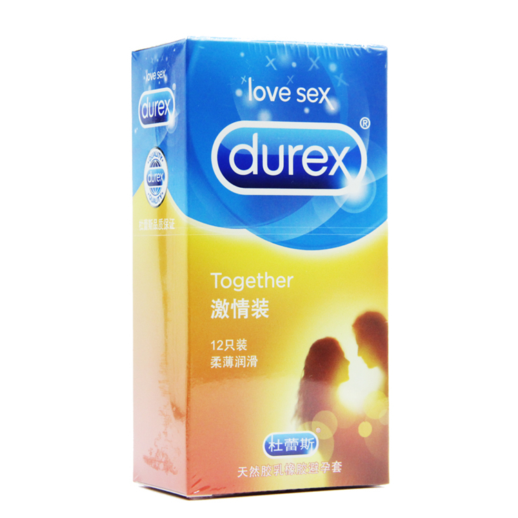 10045杜蕾斯  激情装柔薄润滑避孕套  12只/盒