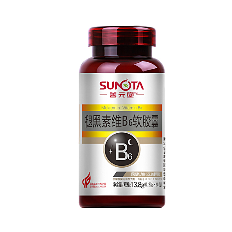 30400善元堂  褪黑素维B6软胶囊  60粒/瓶