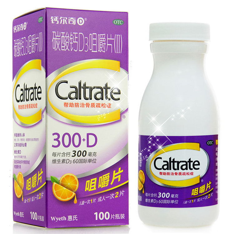 30998钙尔奇 碳酸钙D3咀嚼片  100片瓶/盒