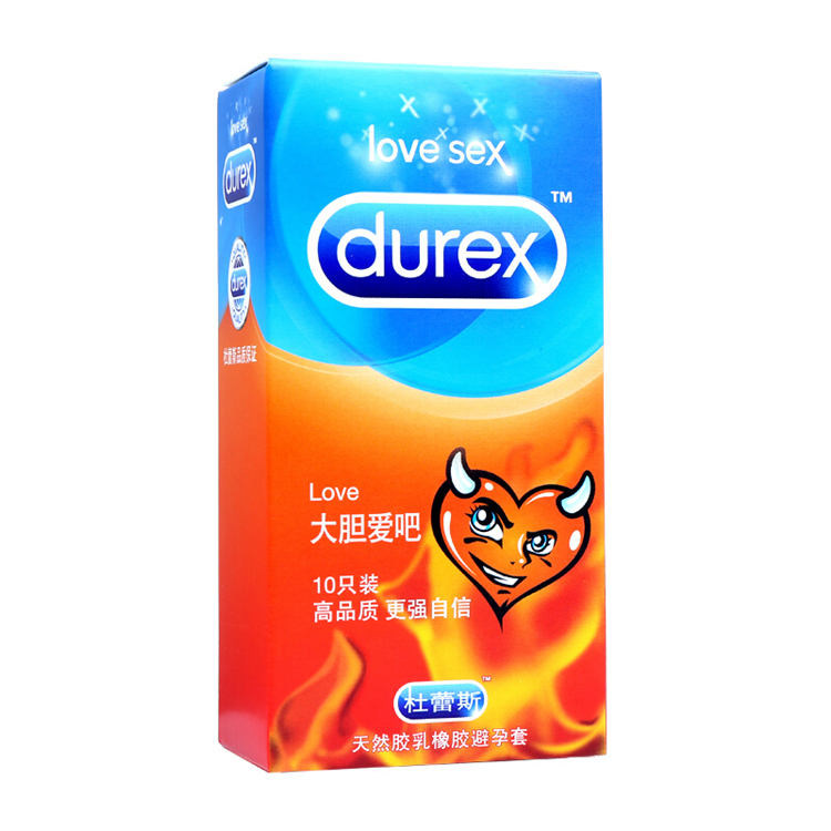 60092杜蕾斯  亲密薄大胆爱避孕套   10只/盒