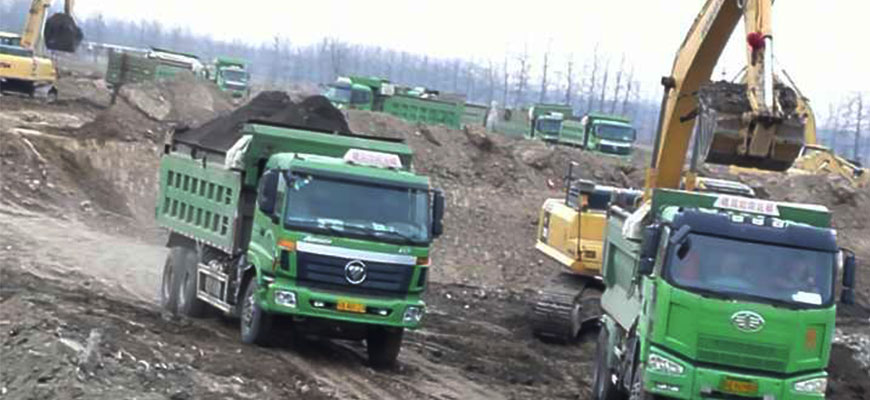 垃圾填埋场治理轻质物外运