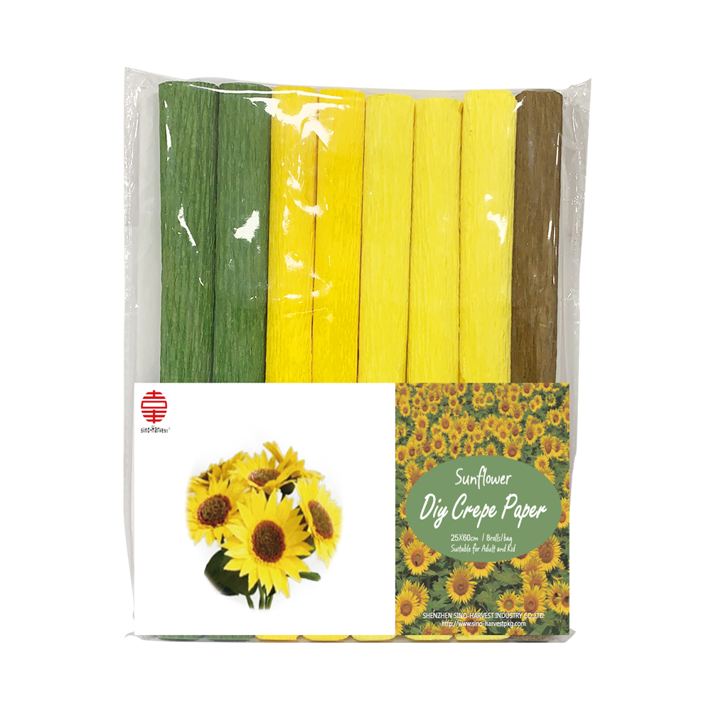 DIY Crepe Paper (Sunflower)