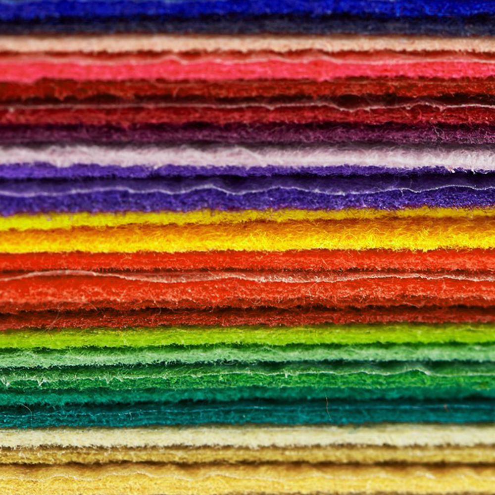 Color 100% polyester felt non-woven felt material felt material fabric Diy Craft square