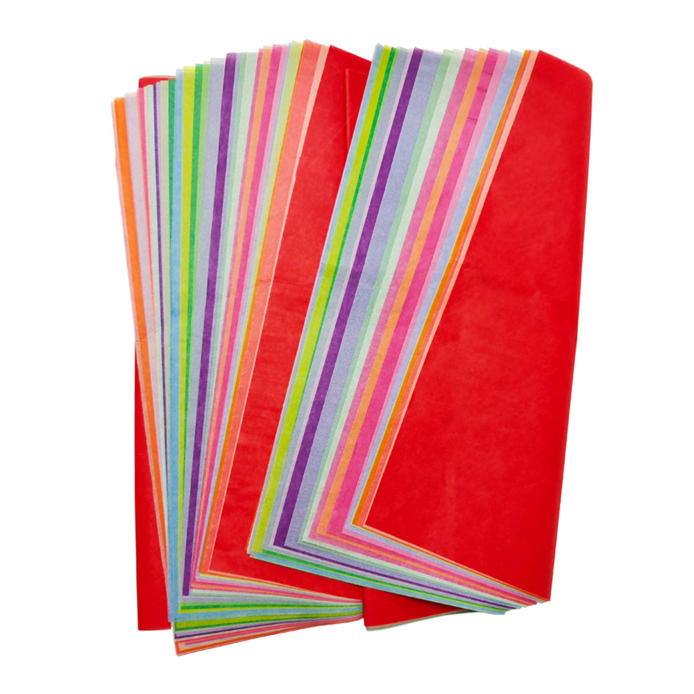 Custom color tissue paper size tissue paper custom logo bondpaper flower wrapping paper