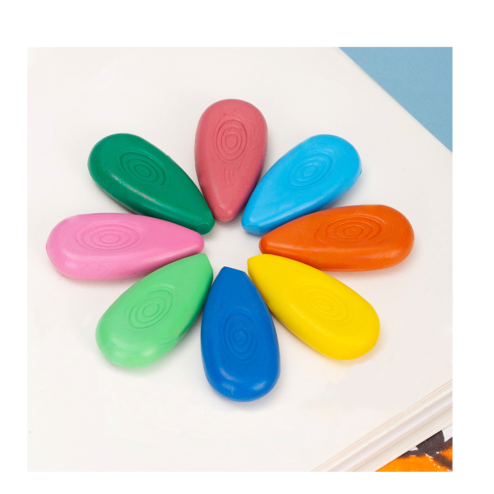Colored crayons