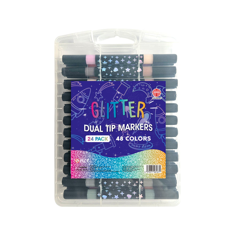Glitter Dual Tip Markers
