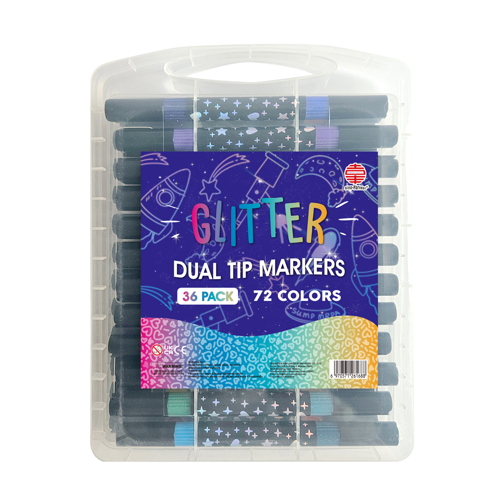 Glitter Dual Tip Markers