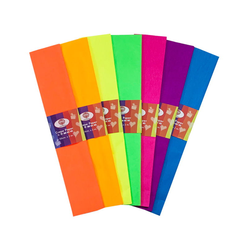 Fluorescence Crepe Paper