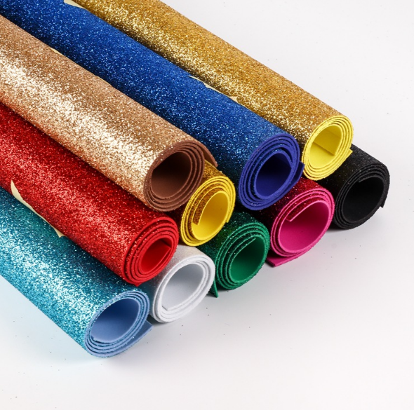 wholesale Color Craft Eva Foam Sheet 2mm Glitter Eva Foam Sheet