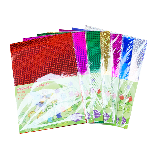 High quality aluminum foil paperboard holographic paper holographic paperboard