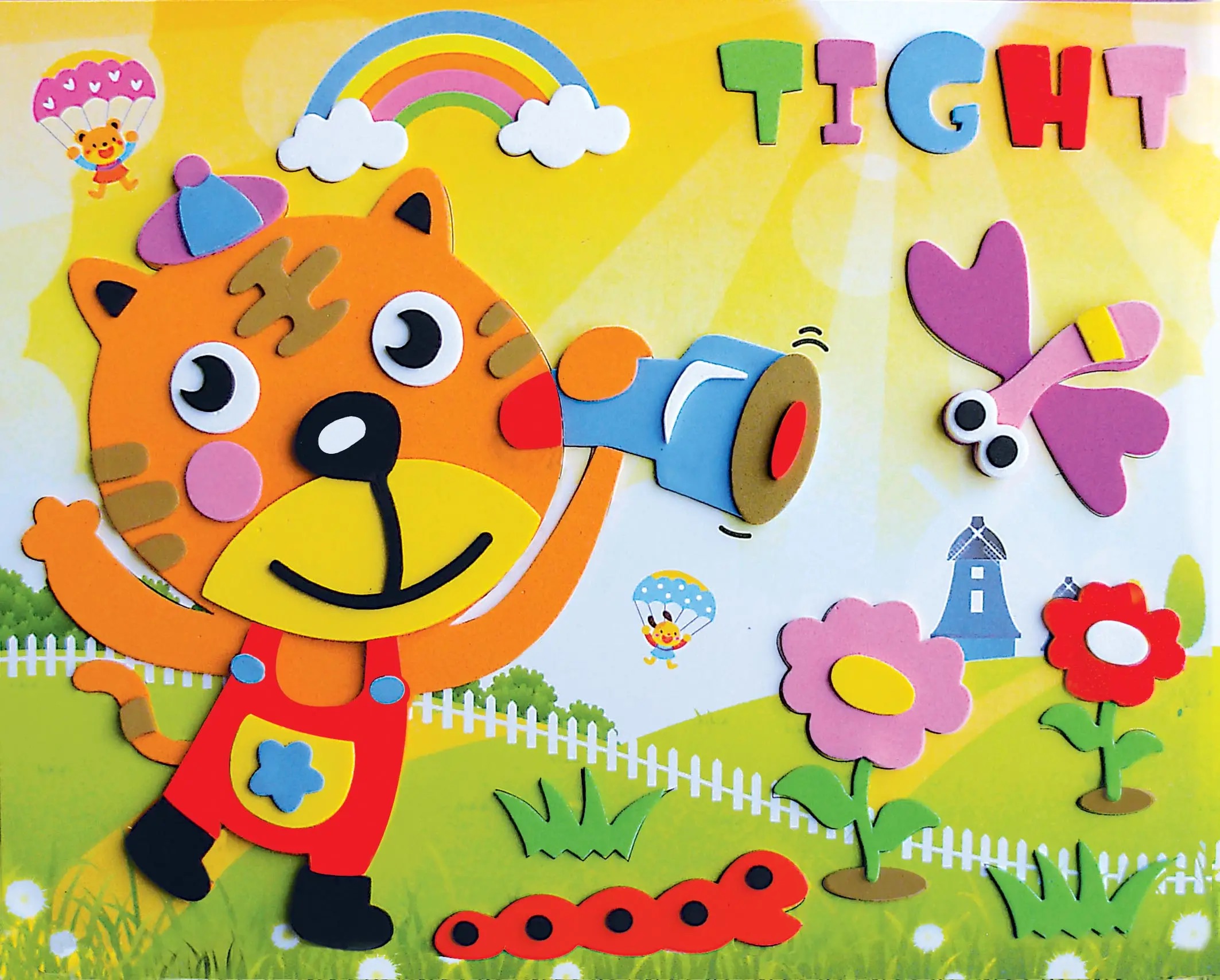 Hot selling custom color eva foam Sticker eva foam toys eva craft foam sheet foamiran