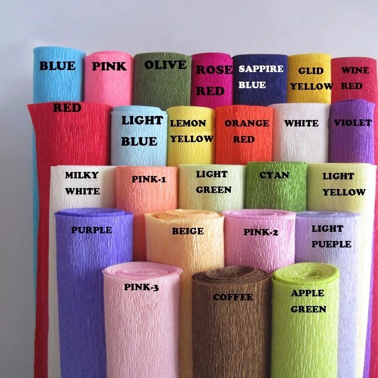 High quality crepe paper for handmade creative floral wrapping paper