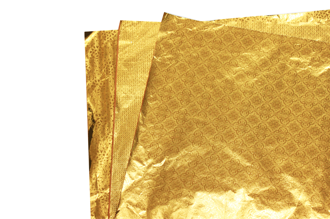 One Sided Embossed Metallic Paper