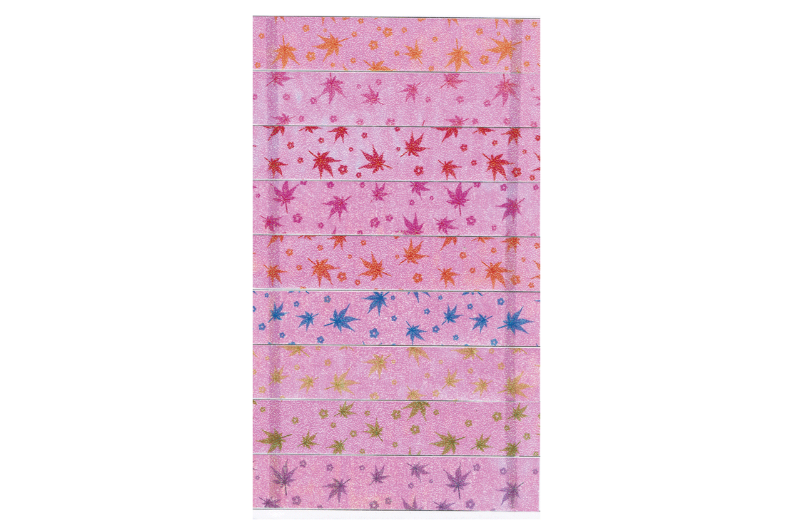 Printed and Embossed Iridescent Paper