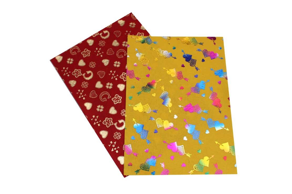 Iridescent Gilded Design Felt