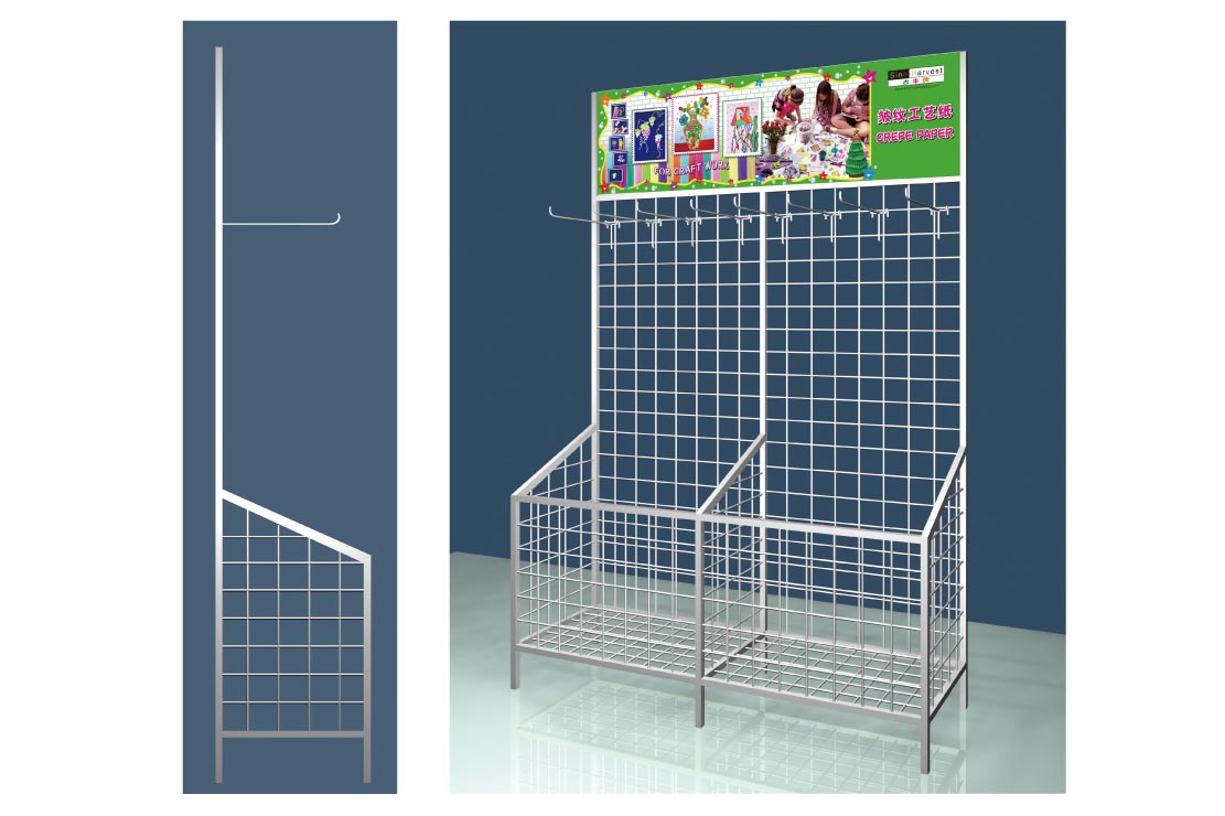 Crepe Paper Display Stand with Hook